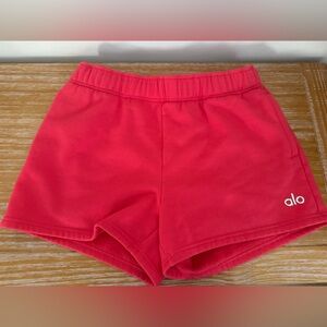 ALO Yoga Women's Candy Red Shorts Size: M